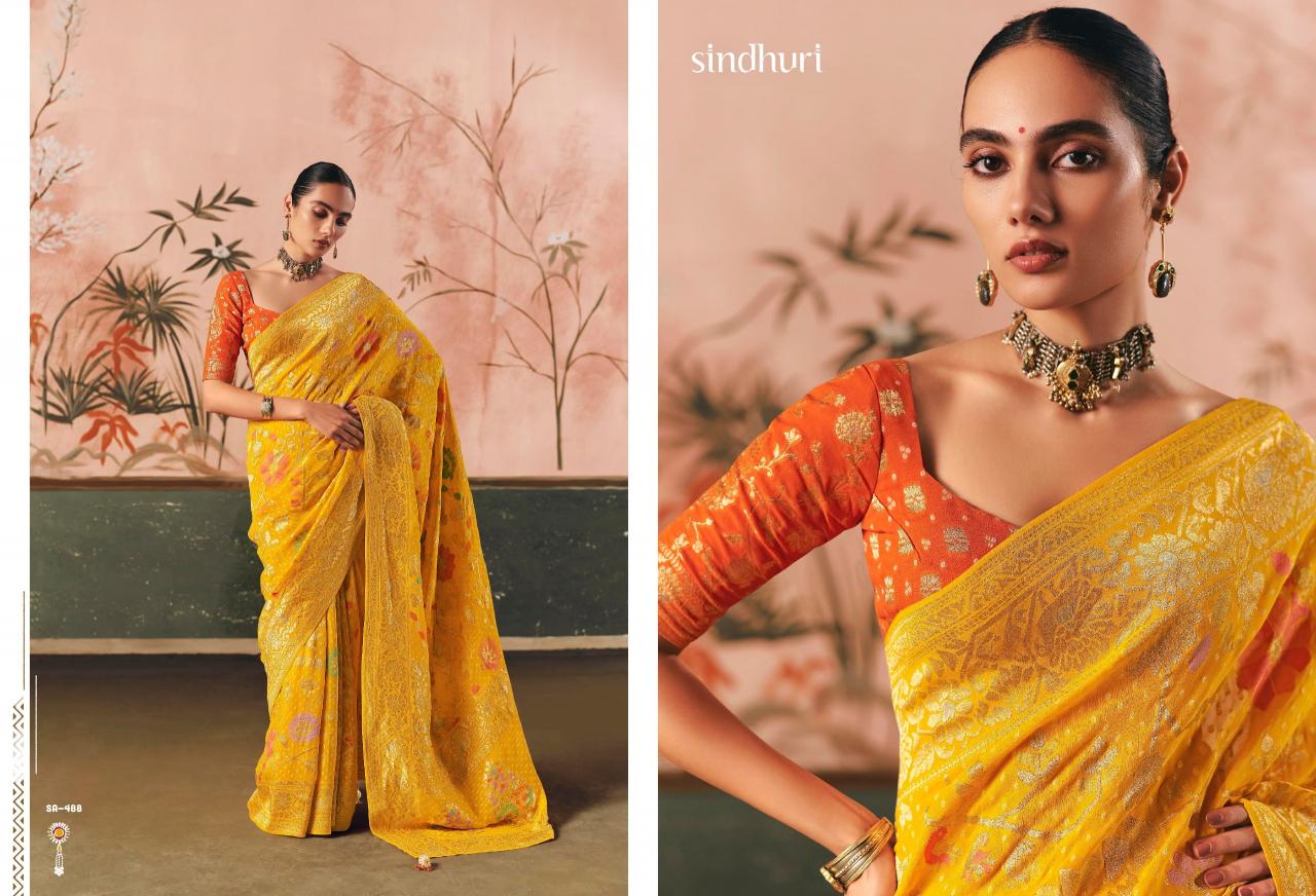 Kimora Sindhuri Premium Bindiya saree wholesaler in jaipur