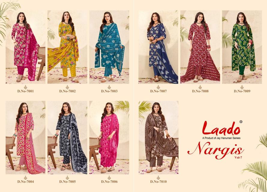 Laado Nargis Vol-7 – Kurti Pant With Dupatta - Wholesale Catalog