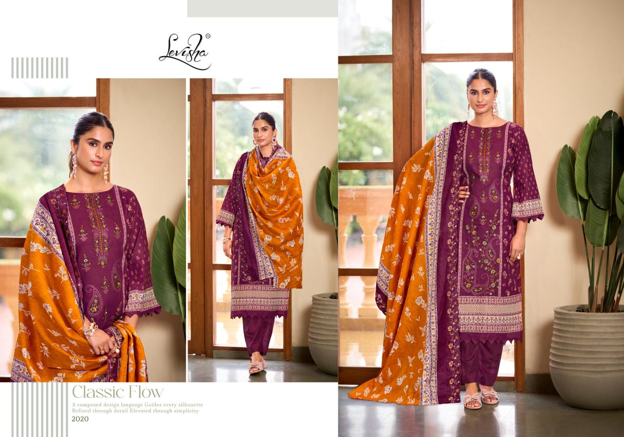 Levisha Madhubala vol 20 catalog wholesale dress material distributors surat