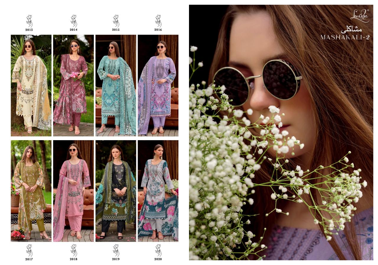 Levisha Mashakali vol 2 catalog wholesale dress materials in surat gujarat