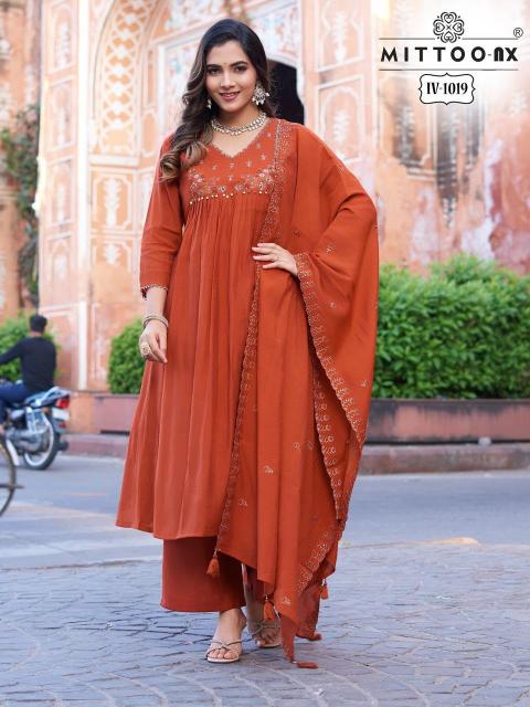 Mittoo IV 1019 catalog wholesale single kurtis combo online