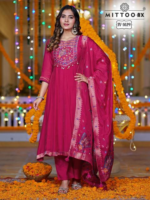 Mittoo IV 1029 catalog wholesale solid kurtis surat