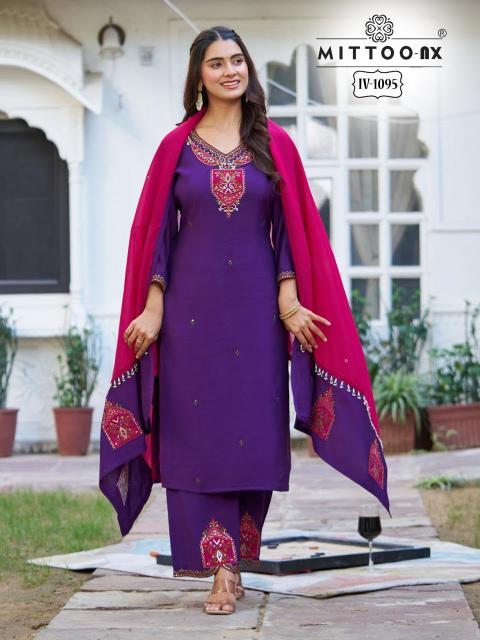 Mittoo IV 1094 & 1095 catalog wholesale kurtis by surati fabric surat gujarat