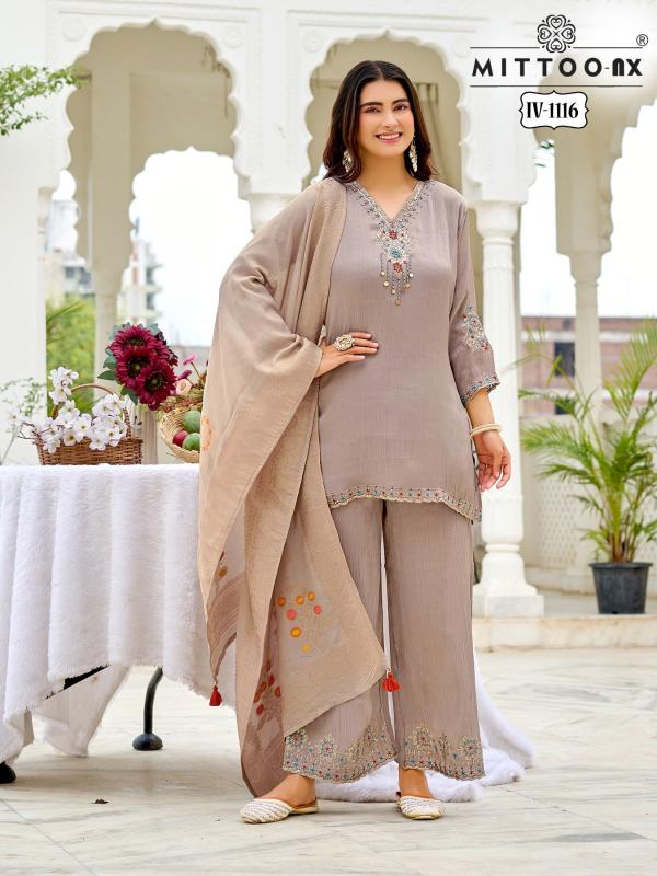 Mittoo IV 1116 & 1117 catalog kurti with plazzo wholesale