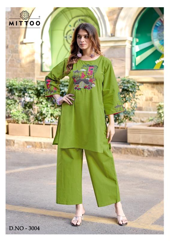 Mittoo Rang Vatika catalog designer co ord set wholesale price