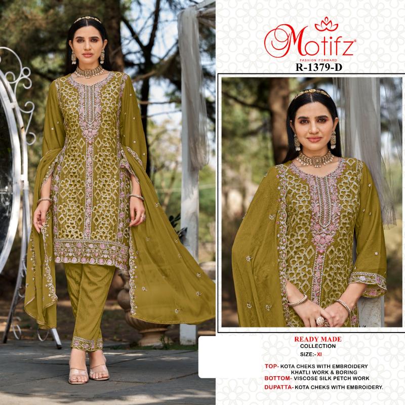 Motifz 1379 catalog wholesale pakistani designer suits in delhi