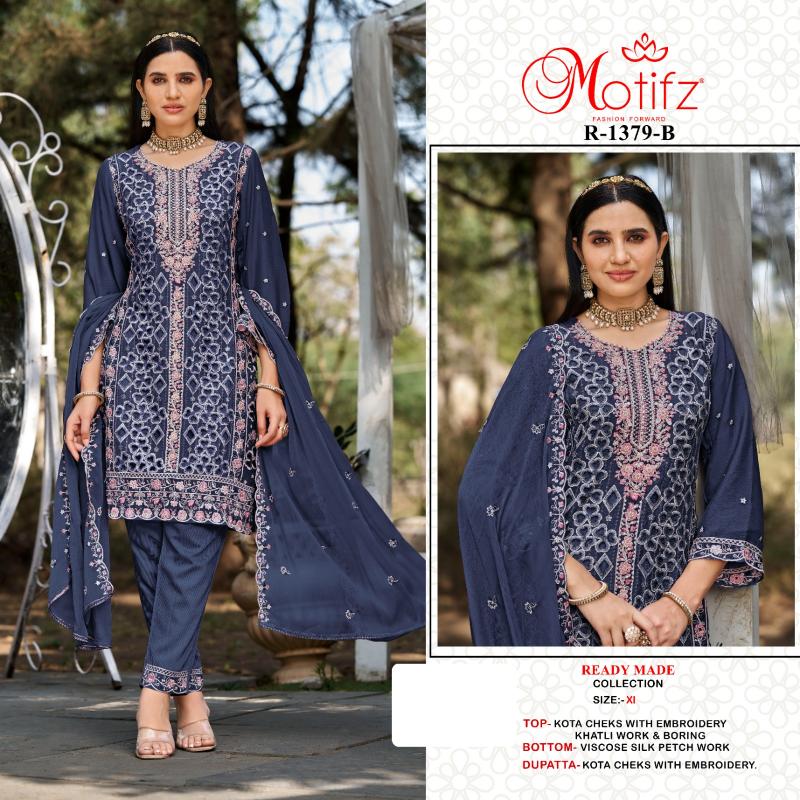 Motifz 1379 catalog wholesale pakistani designer suits in delhi