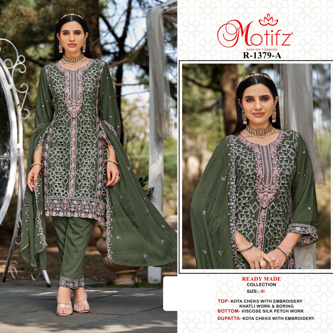 Motifz 1379 catalog wholesale pakistani designer suits in delhi