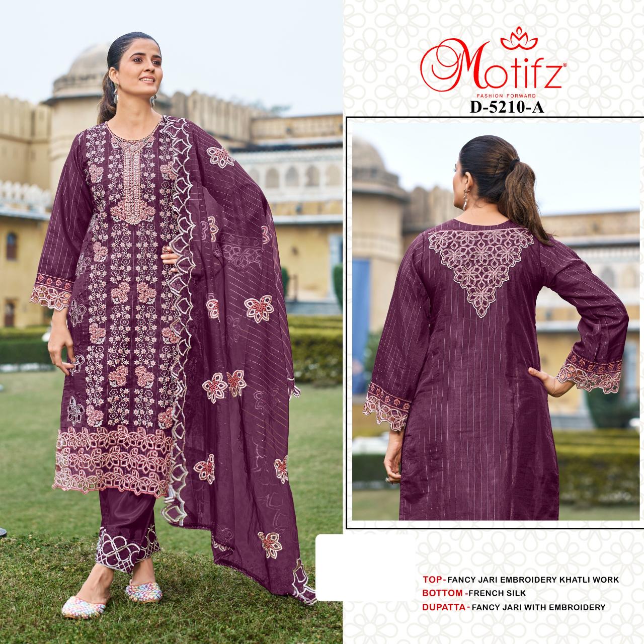 Motifz 5210 catalog wholesale pakistani suits in hyderabad