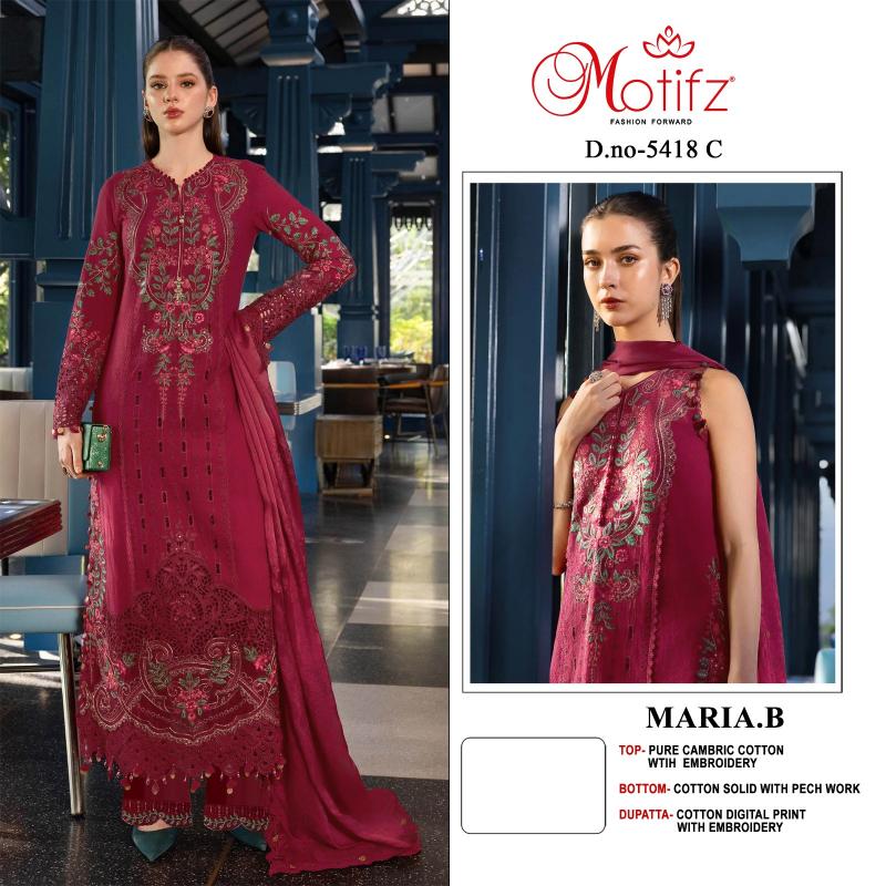 Motifz 5418 catalog wholesale market pakistani suit