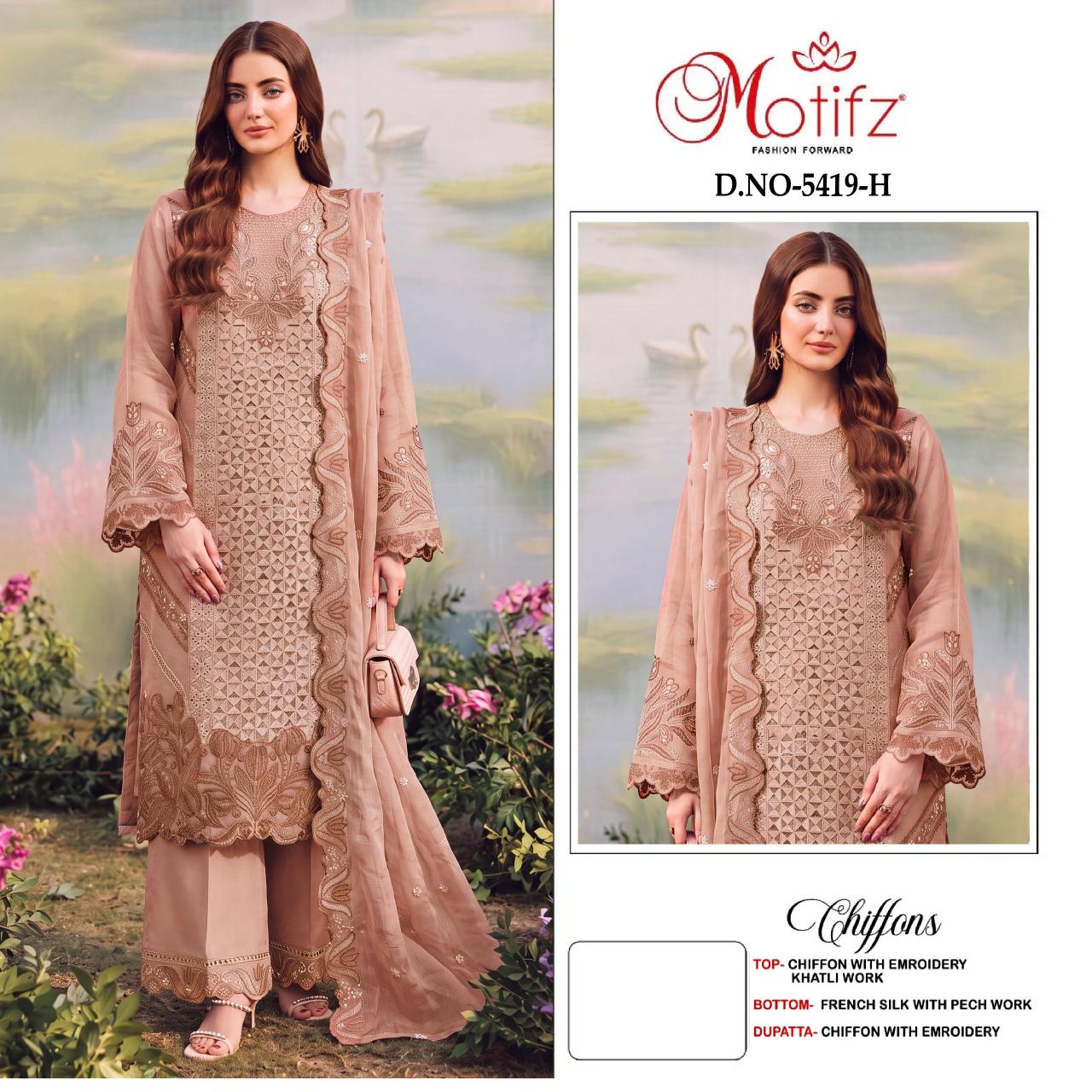 Motifz 5419 catalog pakistani suit wholesaler in mumbai