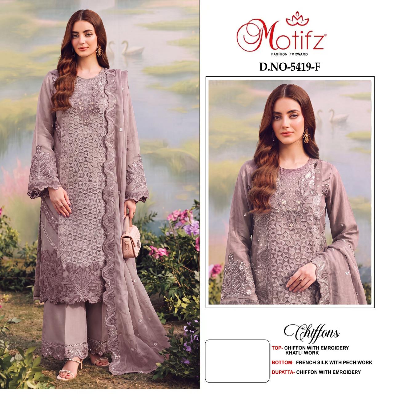 Motifz 5419 catalog pakistani suit wholesaler in mumbai
