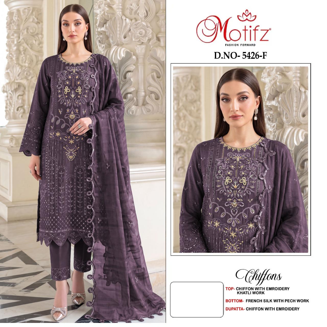 Motifz 5426 catalog afrozeh pakistani suits wholesalers