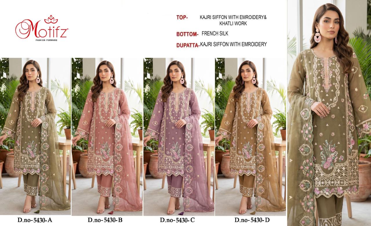 Motifz 5430 catalog pakistani suits wholesale