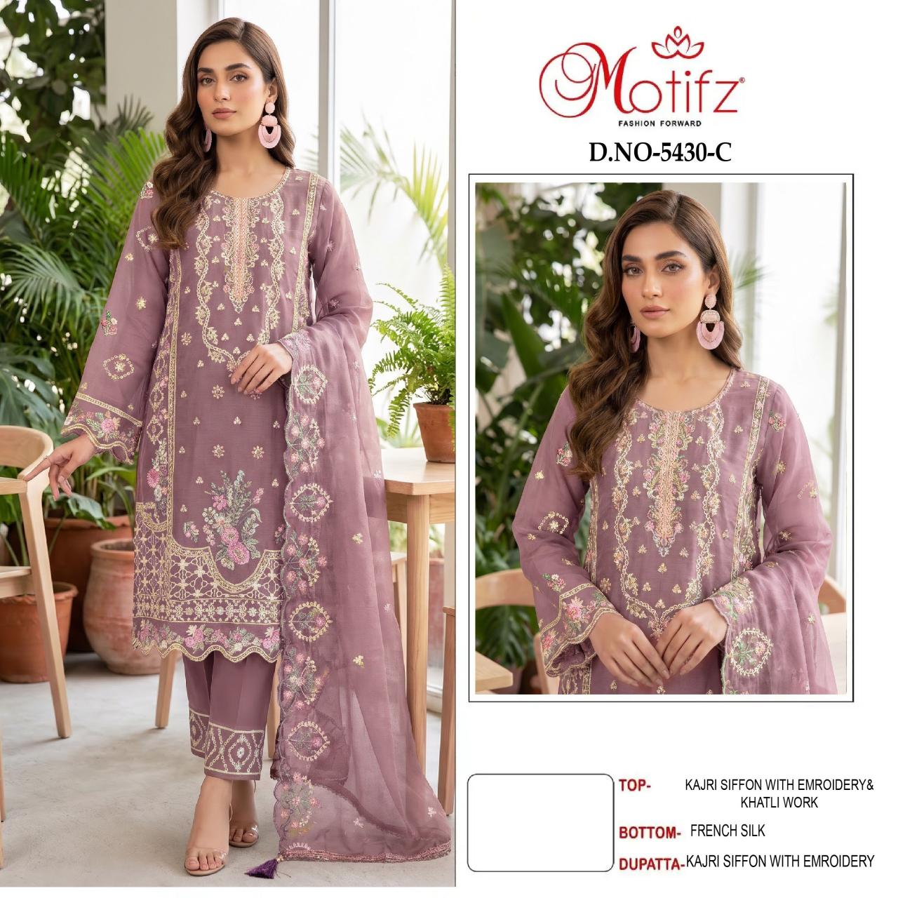 Motifz 5430 catalog pakistani suits wholesale