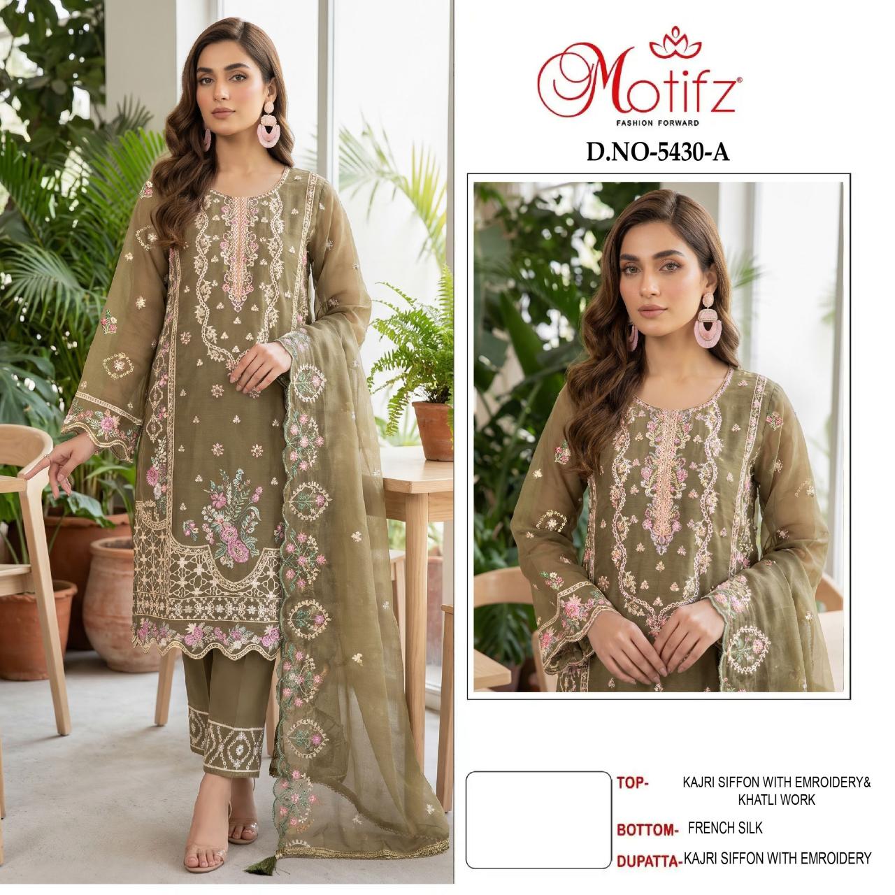 Motifz 5430 catalog pakistani suits wholesale