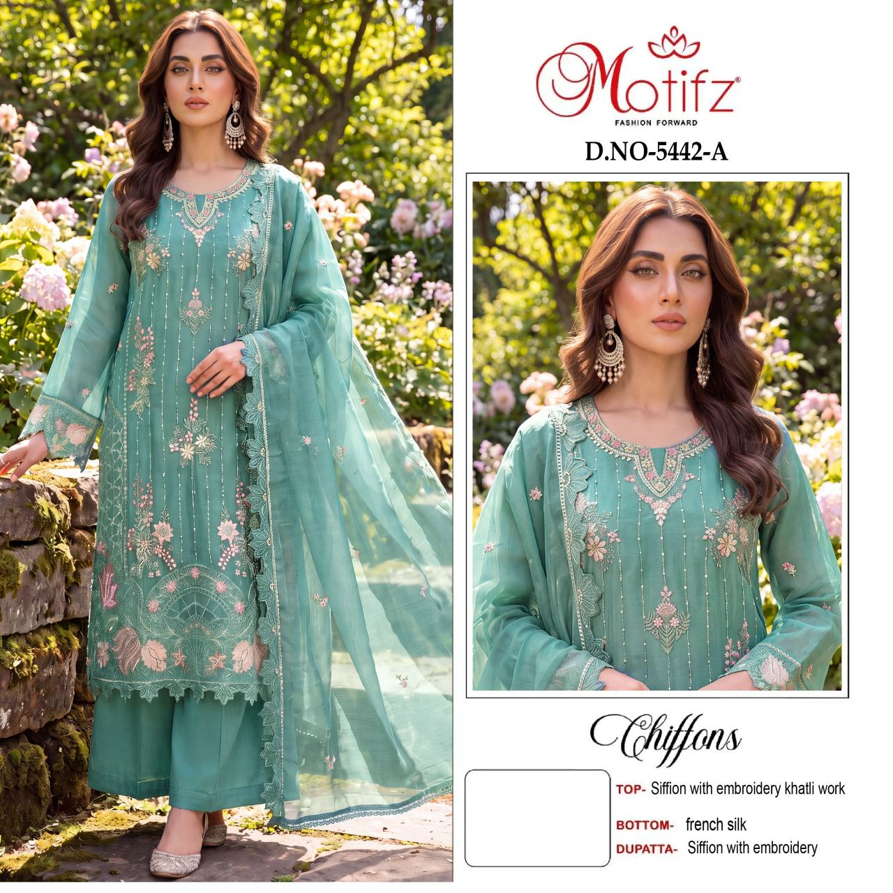 Motifz 5442 catalog pakistani suits wholesale in pakistan