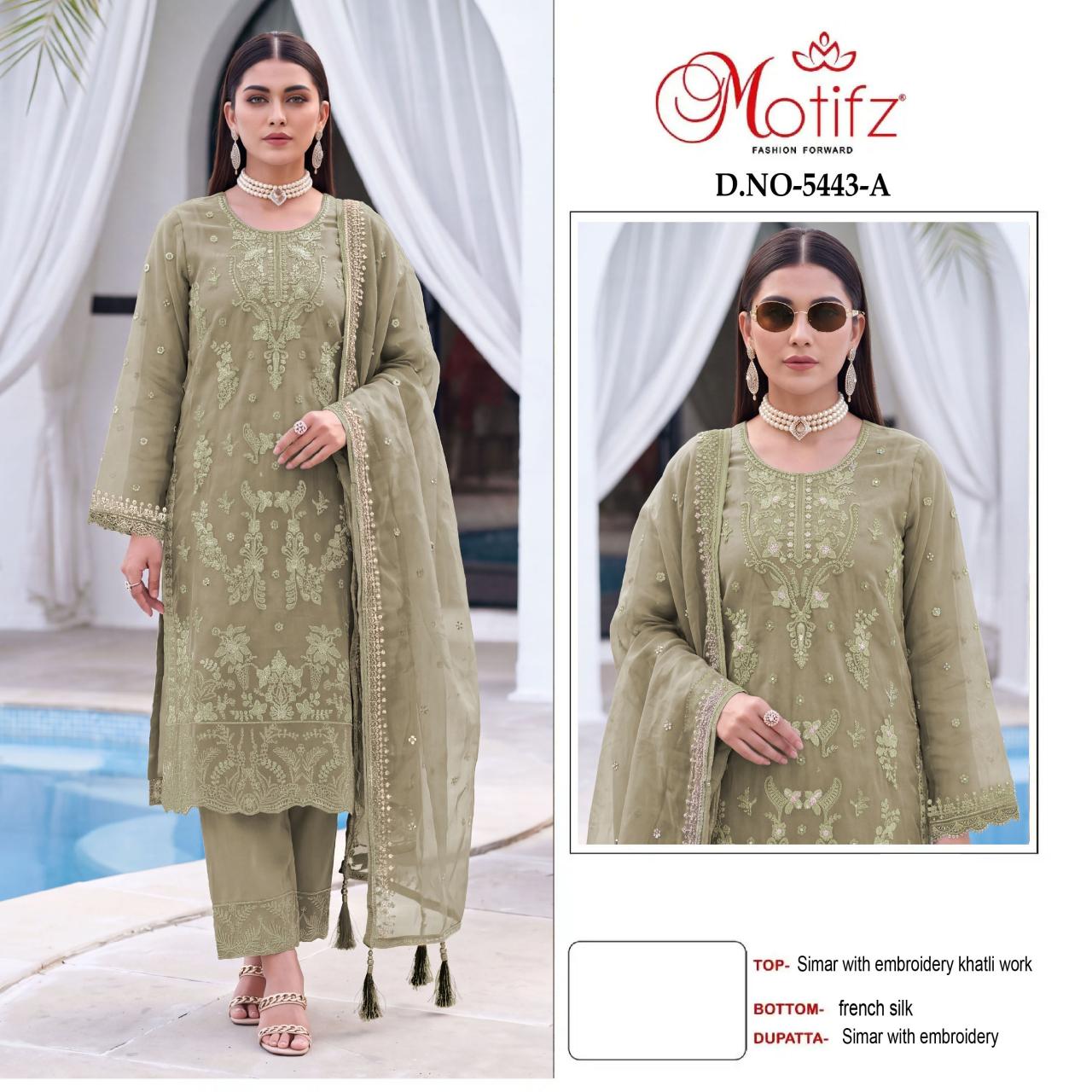 Motifz 5443 catalog rj attire pakistani suits wholesaler