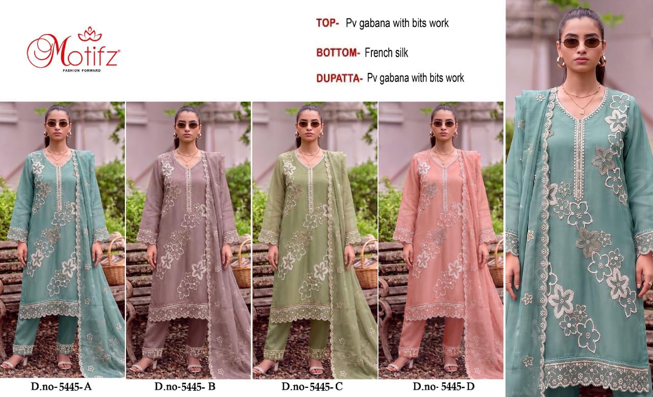 Motifz 5445 catalog pakistani suits for women wholesale
