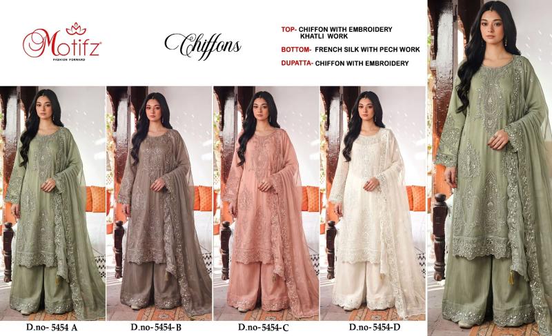 Motifz 5454 catalog wholesale pakistani designer suits