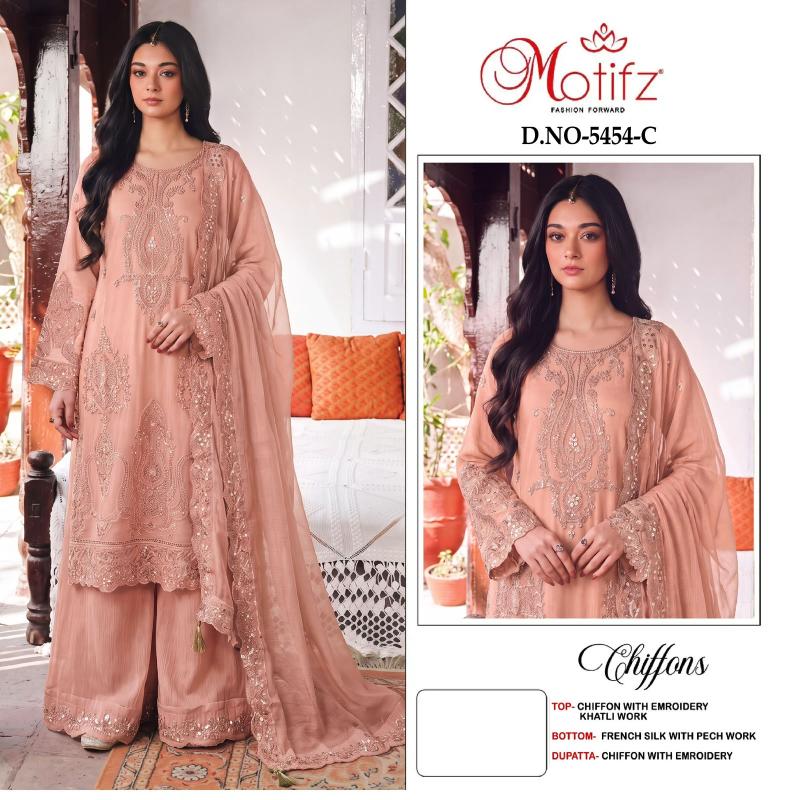 Motifz 5454 catalog wholesale pakistani designer suits