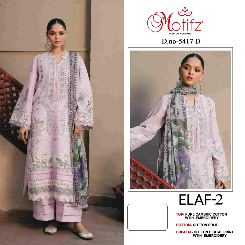 Motifz Elaf vol 2 5417 catalog pakistani suits wholesalers in hyderabad
