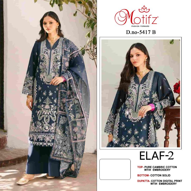 Motifz Elaf vol 2 5417 catalog pakistani suits wholesalers in hyderabad