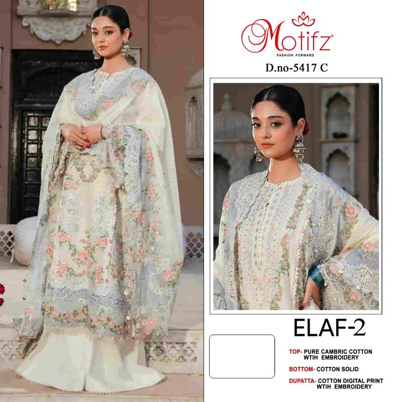 Motifz Elaf vol 2 5417 catalog pakistani suits wholesalers in hyderabad