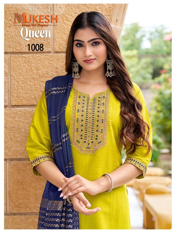 Mukesh Queen 0.2 catalog embroidered kurtis wholesalers