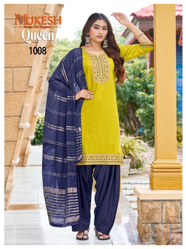 Mukesh Queen 0.2 catalog embroidered kurtis wholesalers