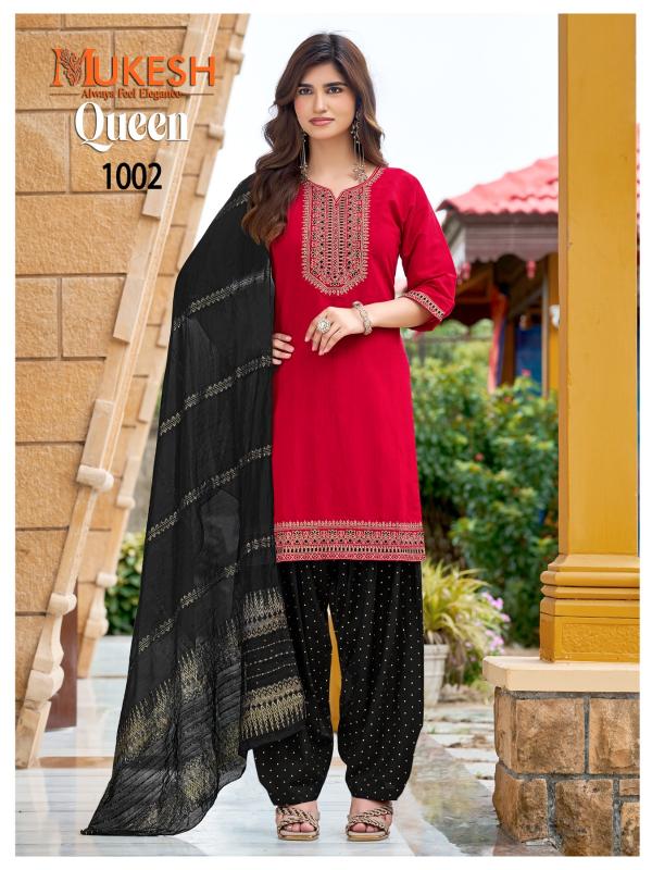 Mukesh Queen 0.2 catalog embroidered kurtis wholesalers