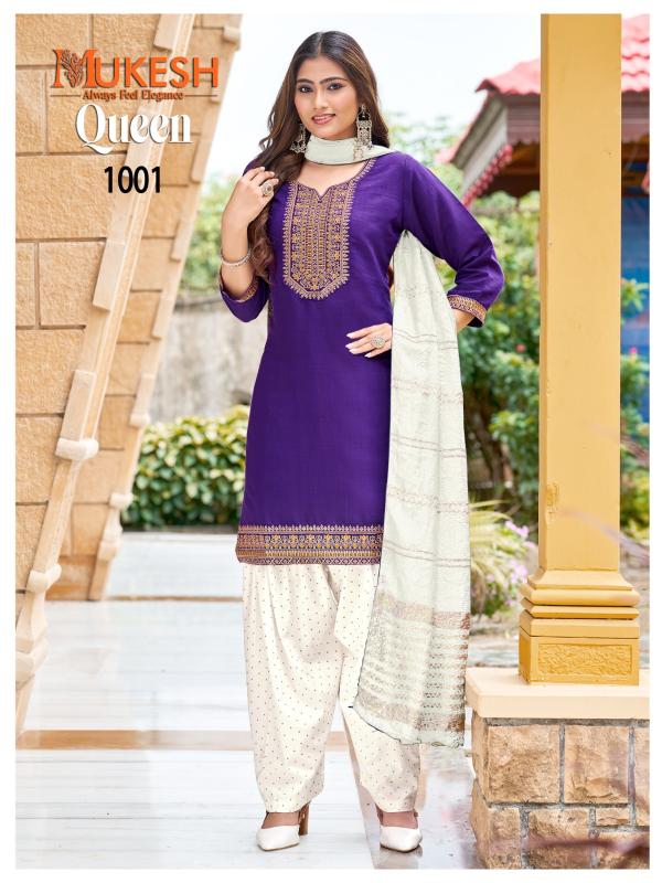 Mukesh Queen 0.2 catalog embroidered kurtis wholesalers