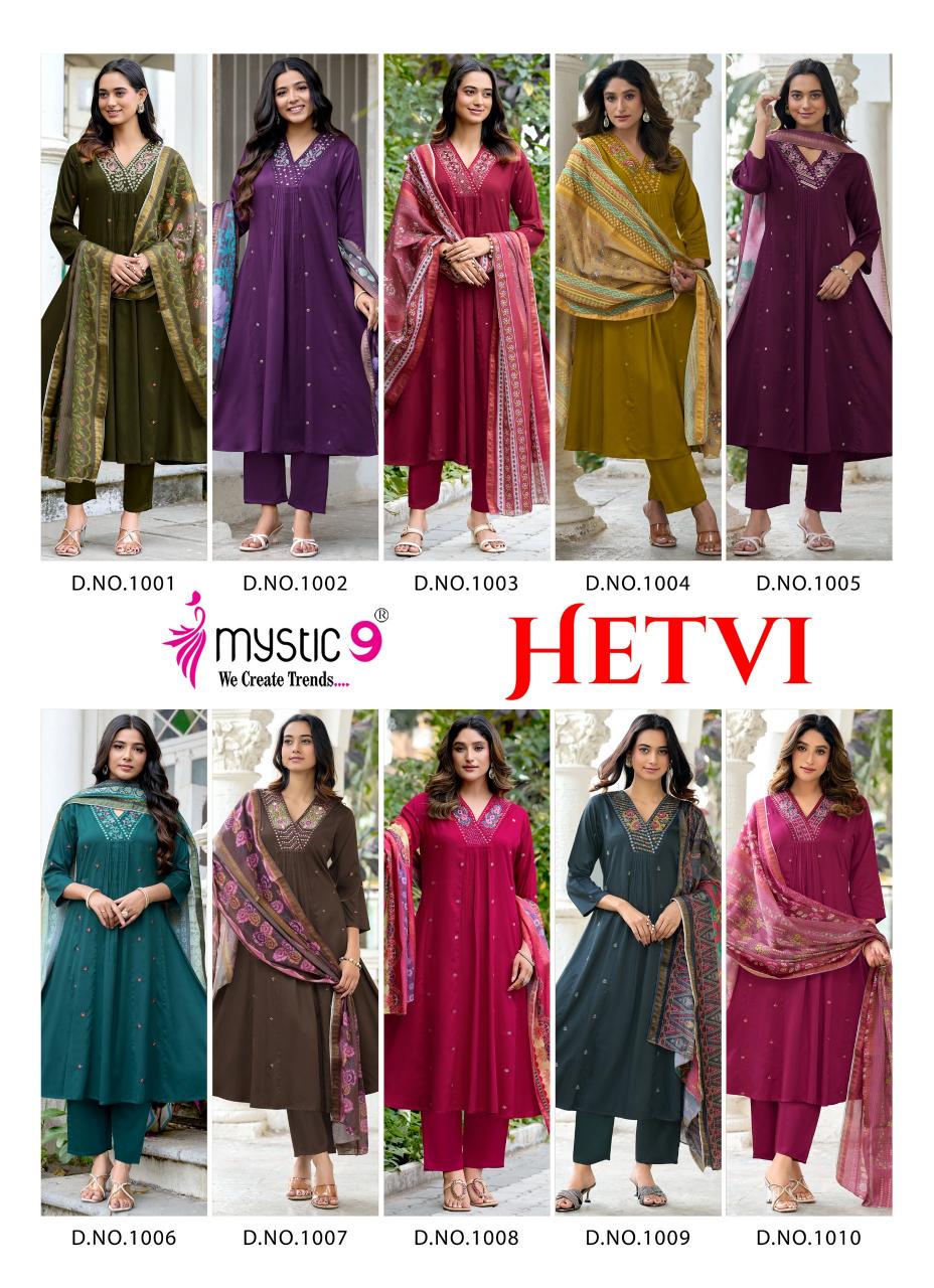 Mystic 9 Hetvi Vol 1 catalog wholesale kurti in chandni chowk delhi