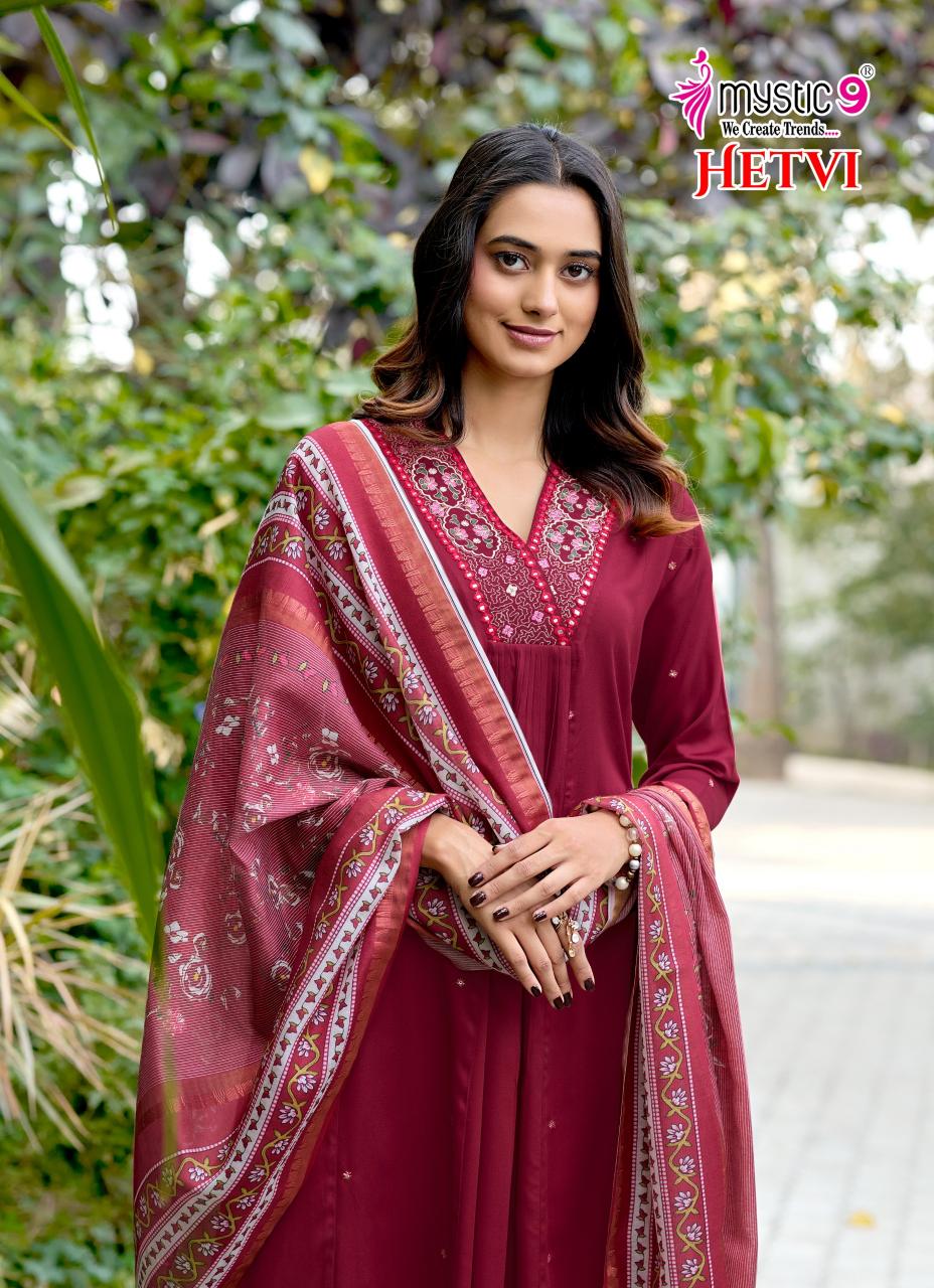 Mystic 9 Hetvi Vol 1 catalog wholesale kurti in chandni chowk delhi