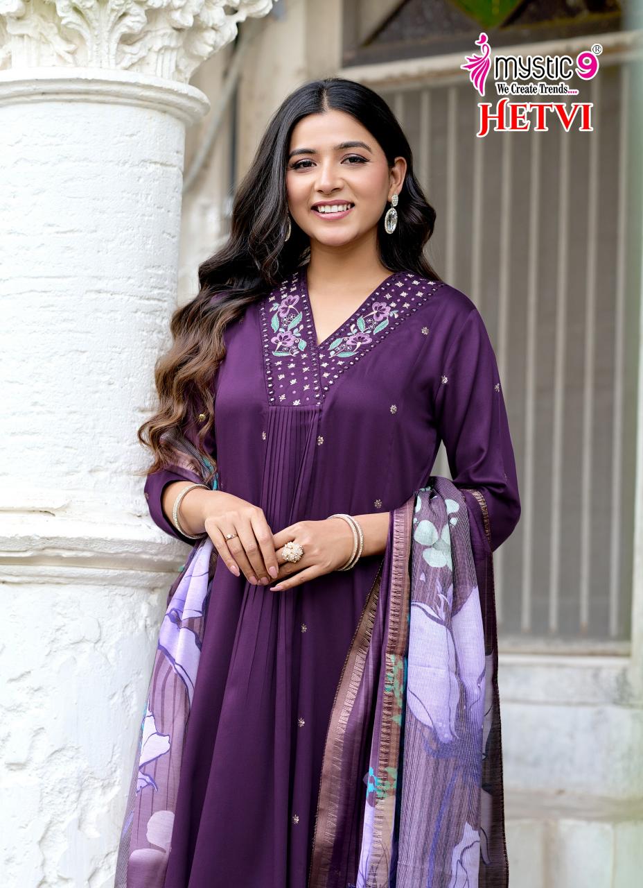 Mystic 9 Hetvi Vol 1 catalog wholesale kurti in chandni chowk delhi