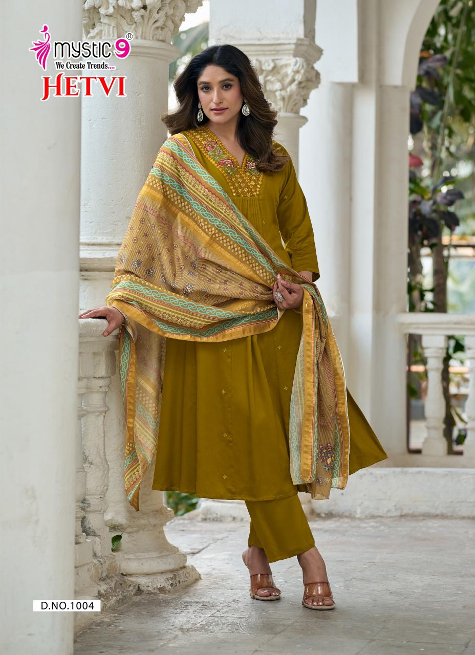 Mystic 9 Hetvi Vol 1 catalog wholesale kurti in chandni chowk delhi
