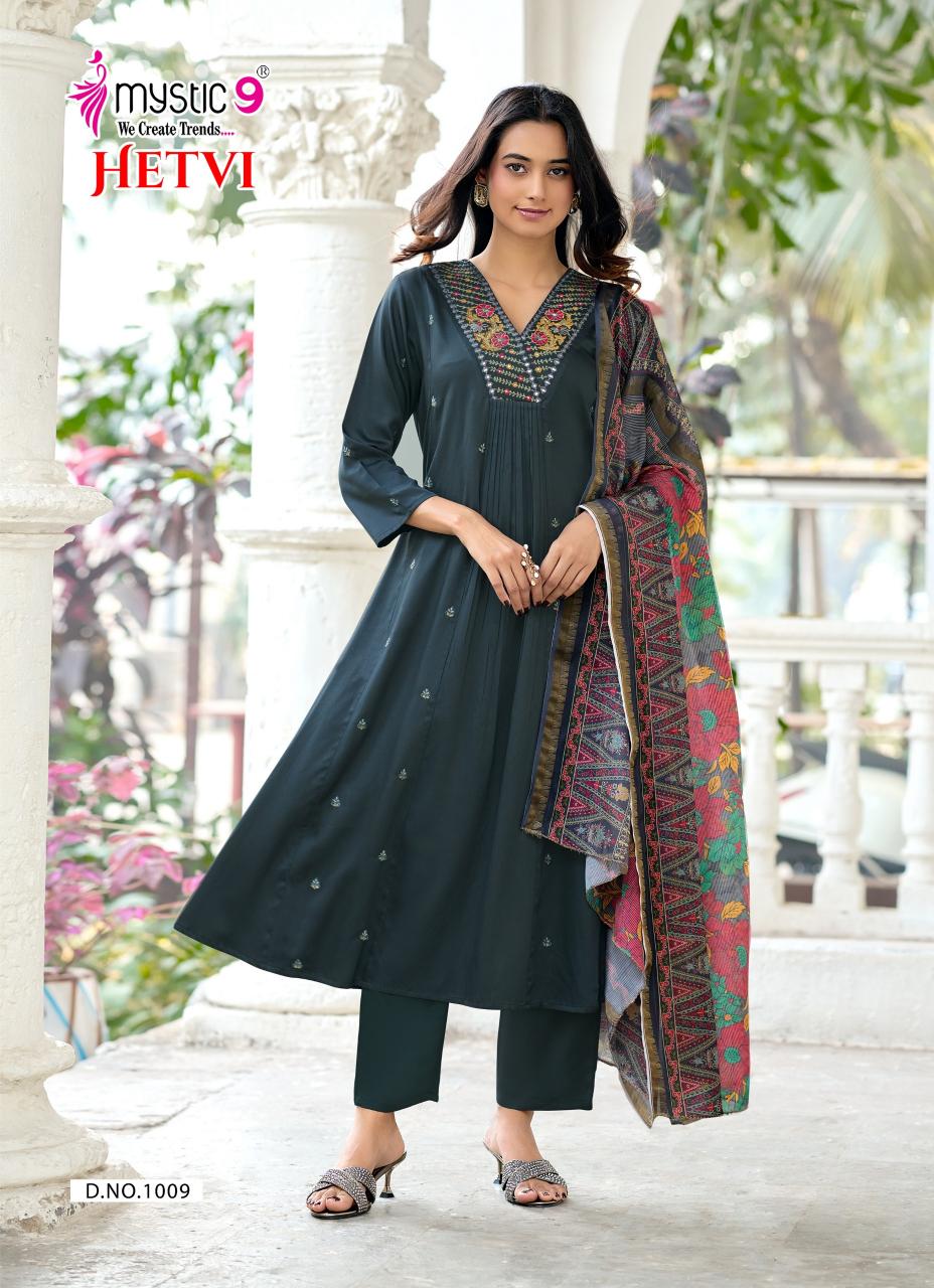 Mystic 9 Hetvi Vol 1 catalog wholesale kurti in chandni chowk delhi