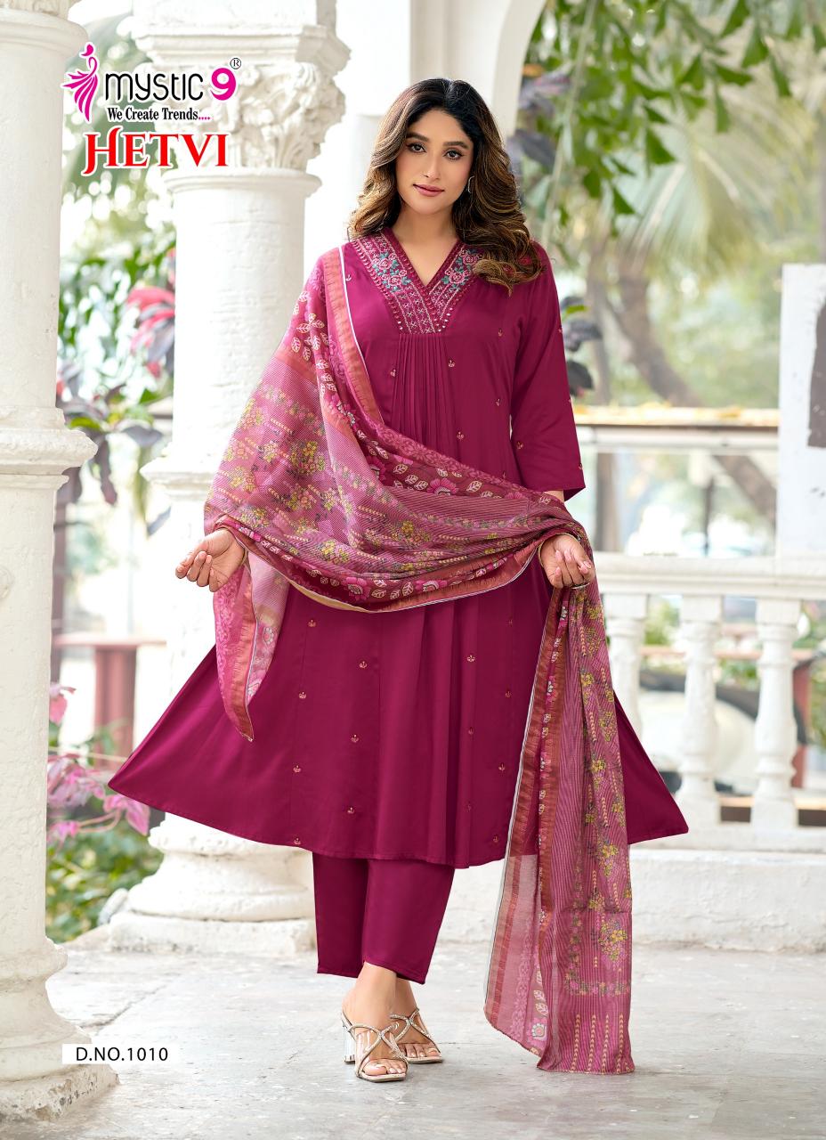 Mystic 9 Hetvi Vol 1 catalog wholesale kurti in chandni chowk delhi