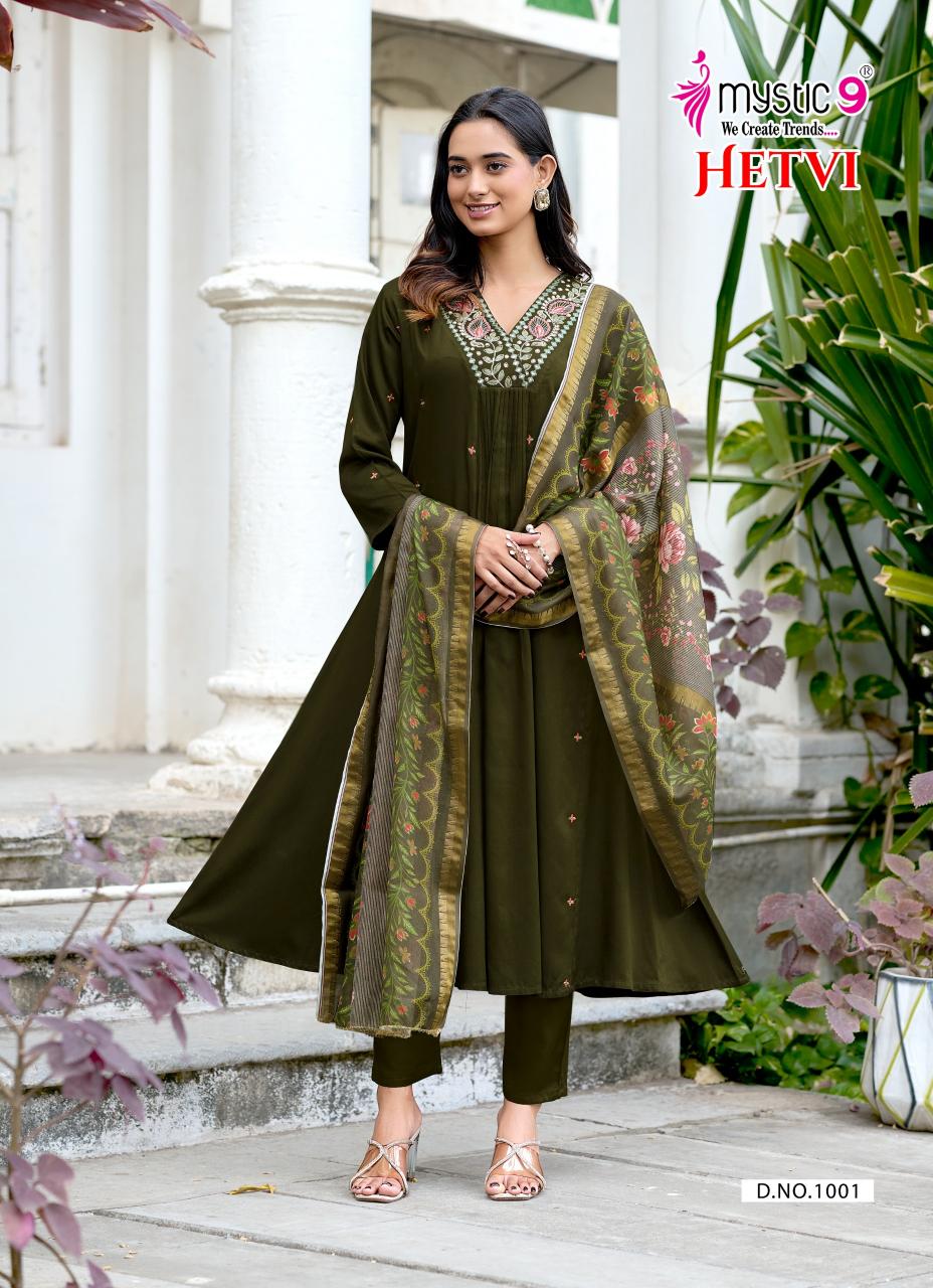 Mystic 9 Hetvi Vol 1 catalog wholesale kurti in chandni chowk delhi