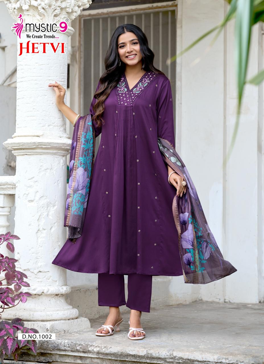 Mystic 9 Hetvi Vol 1 catalog wholesale kurti in chandni chowk delhi