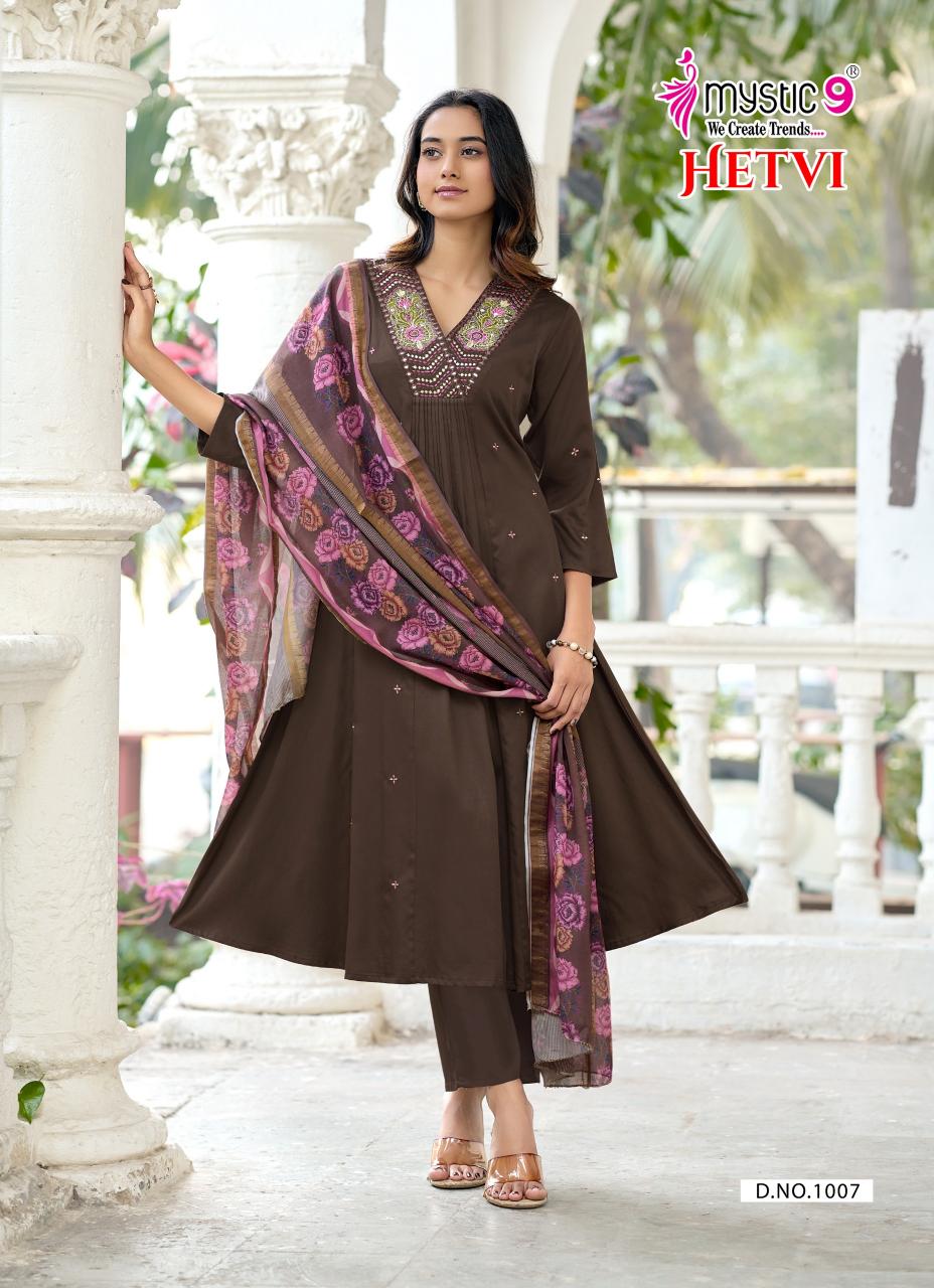 Mystic 9 Hetvi Vol 1 catalog wholesale kurti in chandni chowk delhi