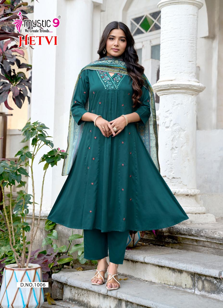 Mystic 9 Hetvi Vol 1 catalog wholesale kurti in chandni chowk delhi