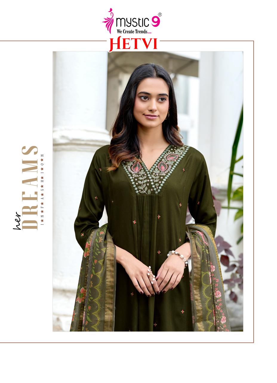 Mystic 9 Hetvi Vol 1 catalog wholesale kurti in chandni chowk delhi
