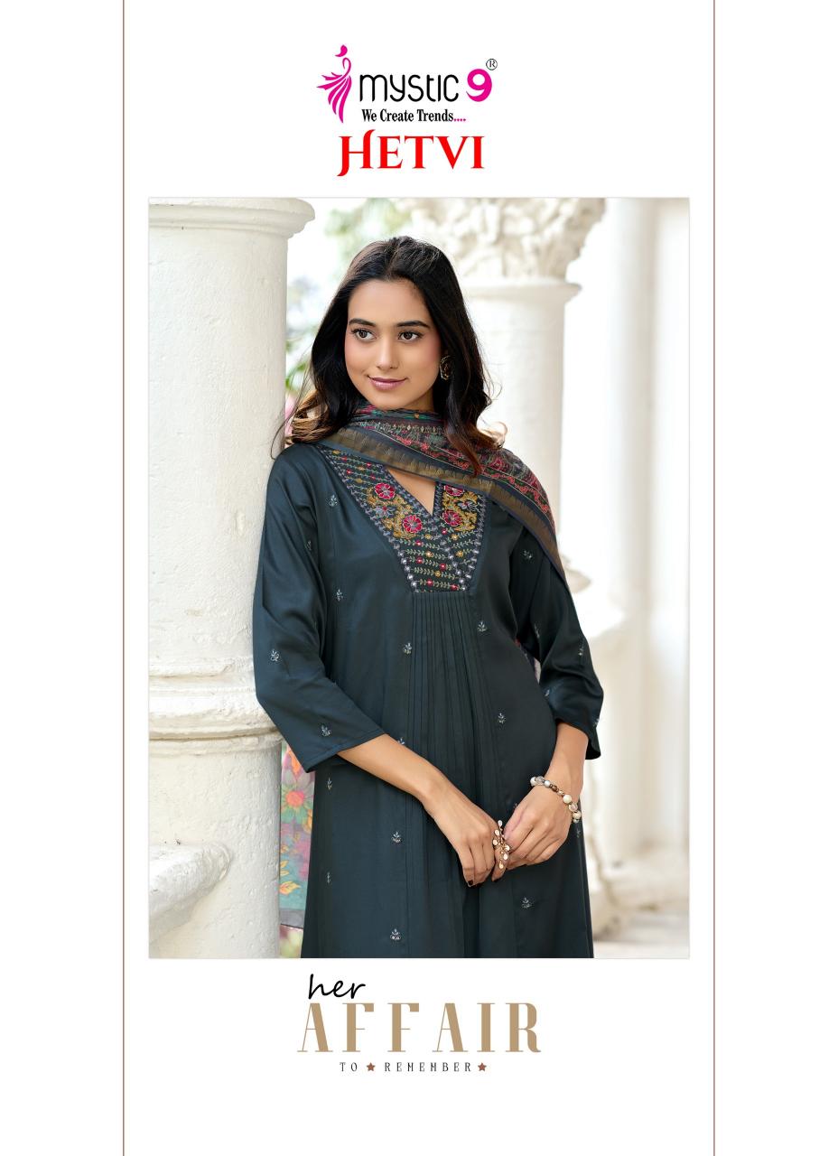 Mystic 9 Hetvi Vol 1 catalog wholesale kurti in chandni chowk delhi