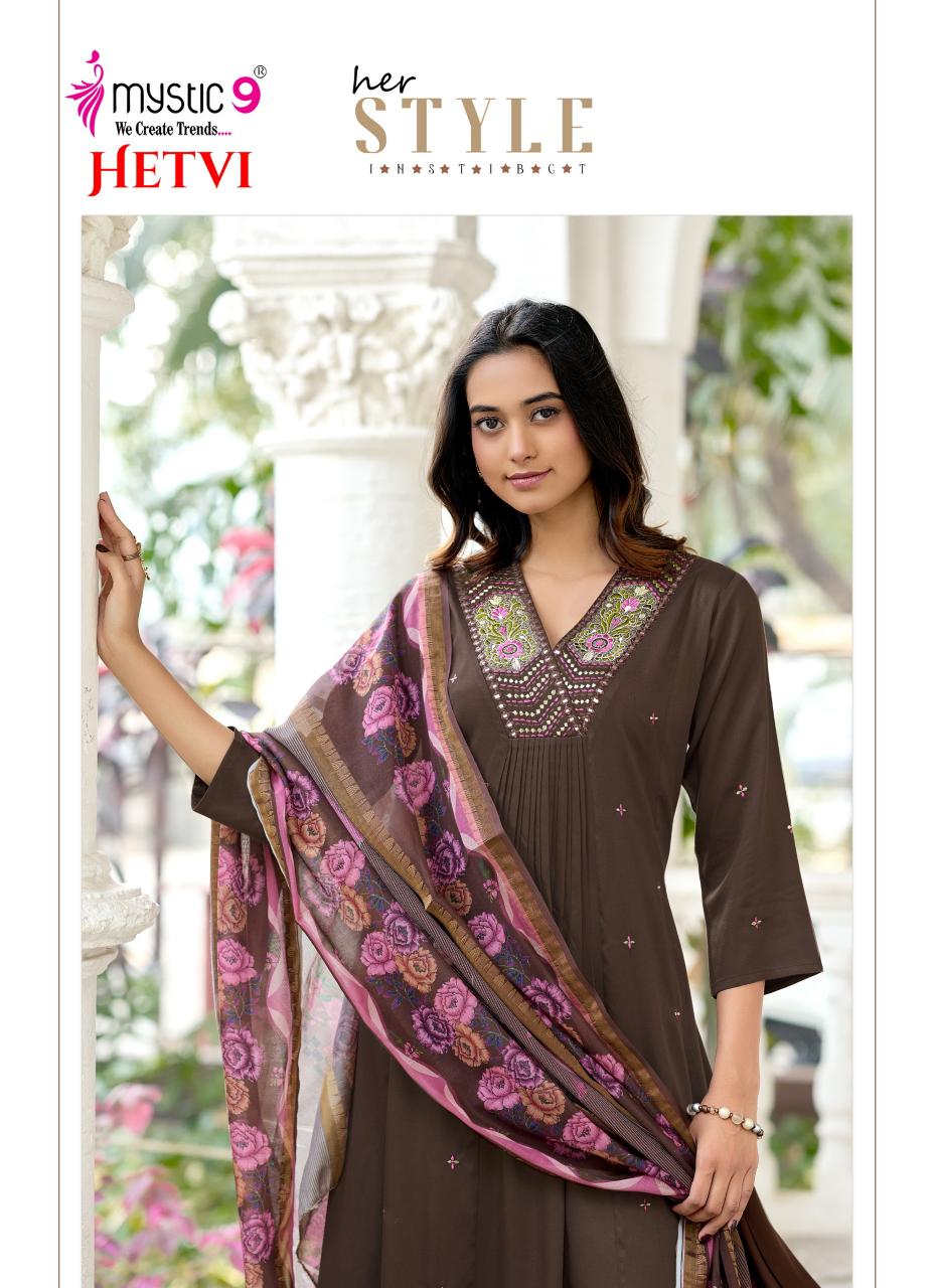 Mystic 9 Hetvi Vol 1 catalog wholesale kurti in chandni chowk delhi