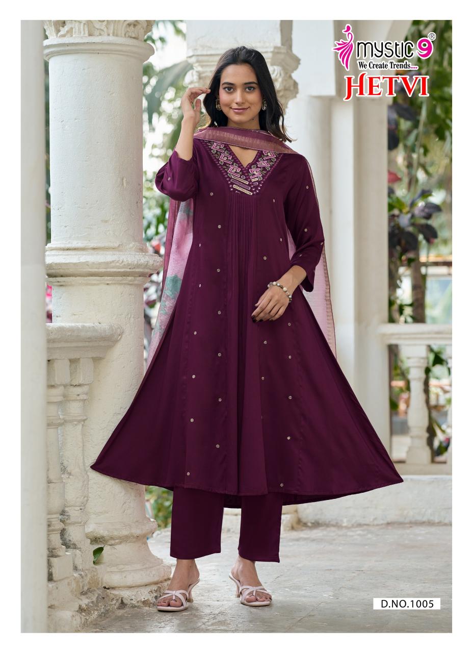 Mystic 9 Hetvi Vol 1 catalog wholesale kurti in chandni chowk delhi