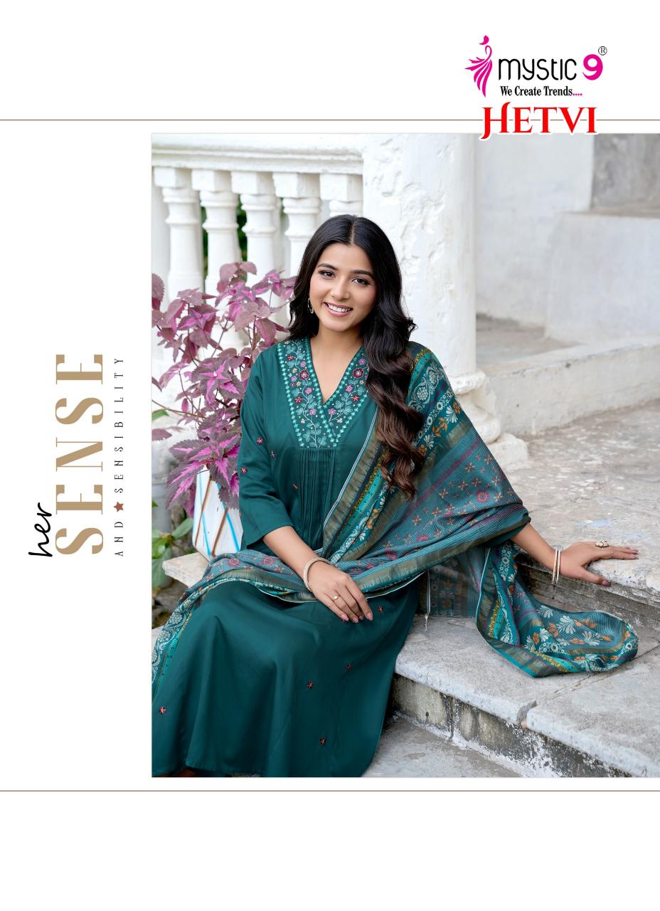 Mystic 9 Hetvi Vol 1 catalog wholesale kurti in chandni chowk delhi