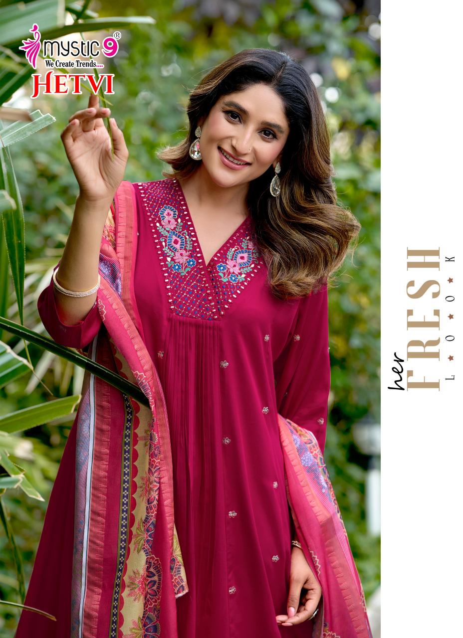 Mystic 9 Hetvi Vol 1 catalog wholesale kurti in chandni chowk delhi