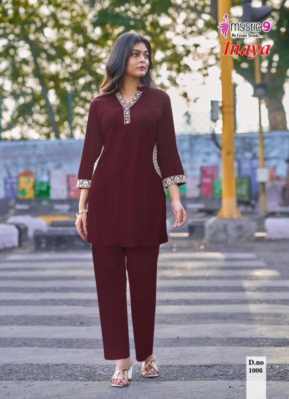 Mystic 9 Inaya Vol 1 catalog dubai co ord set wholesalers