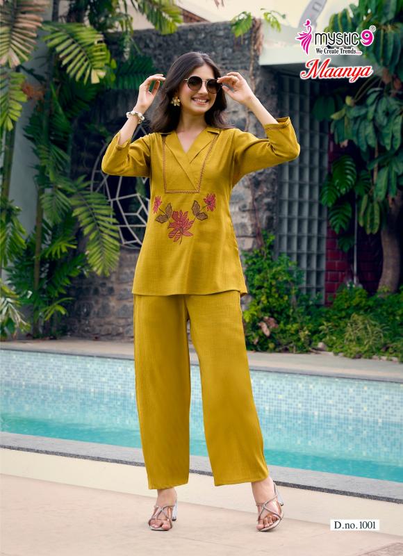 Mystic 9 Maanya Vol 1 catalog coord set wholesale in mumbai